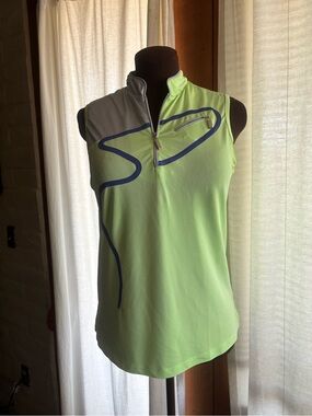 Jamie Sadock Ladies Neon Tennis/Golf Shirt-Medium